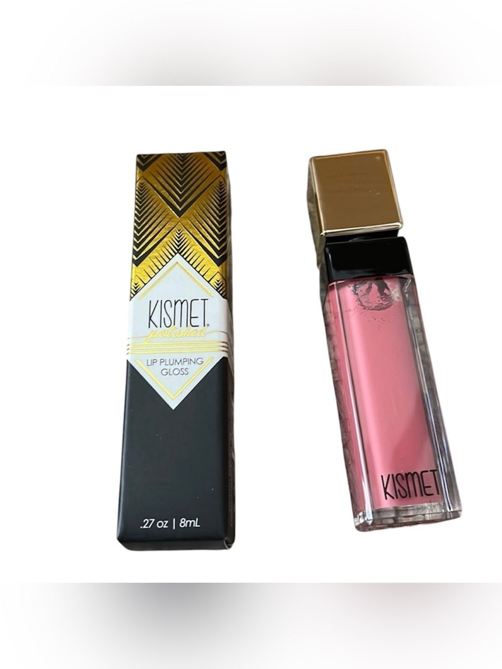 Kismet Polished Lip Plumping Gloss in Baby Shade (Soft Rose Pink) Full Size NWT
